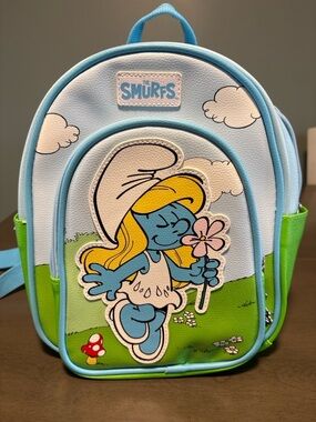 Smurfs Kids Mini Backpack - Light Blue & Green